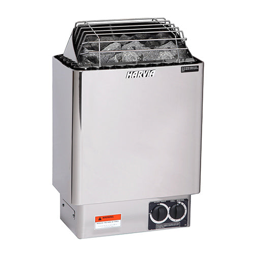 Harvia KIP Stainless Steel Sauna Heater - Internal Time & Temperature Controls